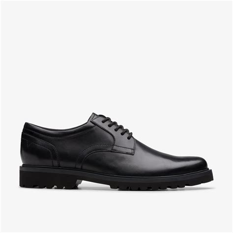 Mens Berwick Lace Black Leather Derby Shoes Lace Up | Clarks UK