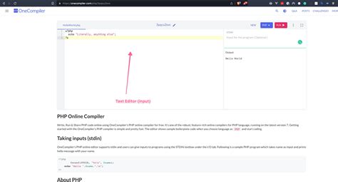OneCompiler Features 的图像结果
