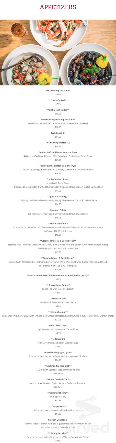 Phil's Fish Market & Eatery menu in Moss Landing, California, USA