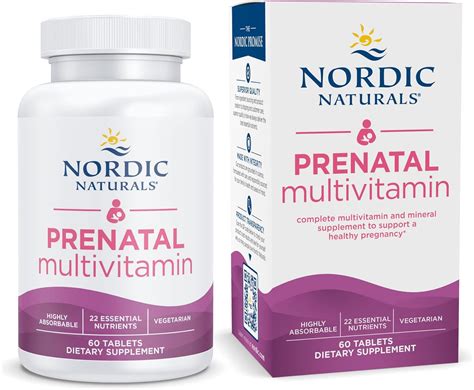 Amazon.com: Nordic Naturals Prenatal Multivitamin for Women - Daily ...