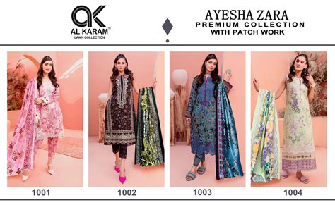 Ayesha Zara Premium Collection With Patch Work Al Karam Cotton Karachi ...