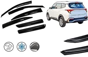 Jeet Enterprises Car Side Window Door Visor Rain Guard ABS Flexible ...