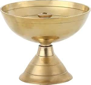 Buy Atif Overseas Brass Paro Piyali Diya, Traditional Temple Deepak ...