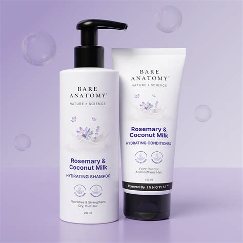 Rosemary & Coconut Milk Hydrating Shampoo & Conditioner Combo | Bare ...