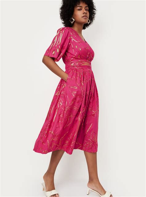 Buy Kalki x Max Women Foil Printed Fit and Flare Dress Online at just ...