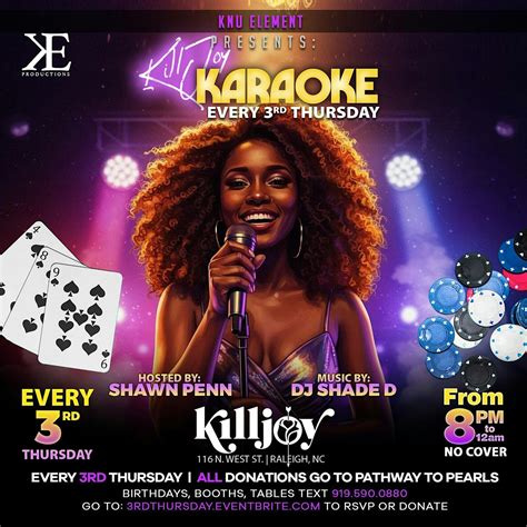 Karaoke 3rd Thursdays @ KillJoy || NO COVER || 8pm-12am, Killjoy ...