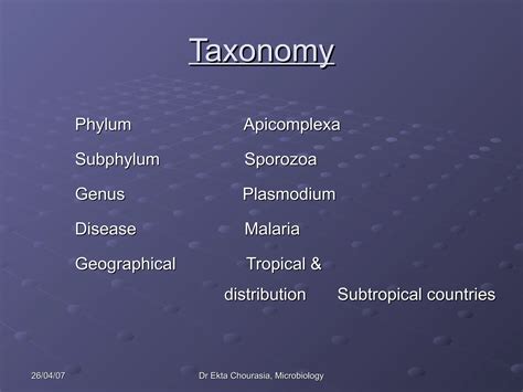 Understanding of the Plasmodium and causes | PPT