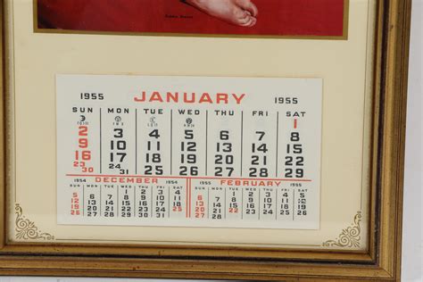 Lot - Original Marilyn Monroe Framed Wall Calendar