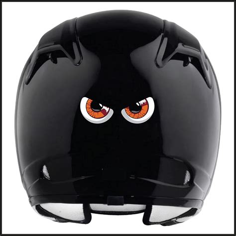 VVWV Vinyl 3D Eye Helmet Stickers For Bike Riders Helmet Modified ...