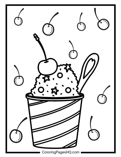 Ice Cream Coloring Pages 的图像结果