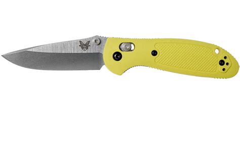 Benchmade Mini-Griptilian 556-YEL-S30V pocket knife, Mel Pardue design ...