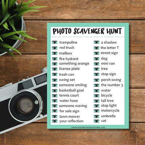 Fun Photo Scavenger Hunt Ideas Free Printablechristmas Scavenger Hunt ...