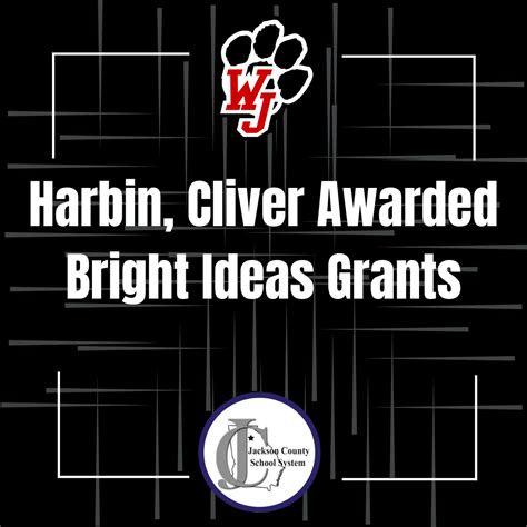 WJMS' Harbin, Cliver Awarded Bright Ideas Grants | wjmsposts
