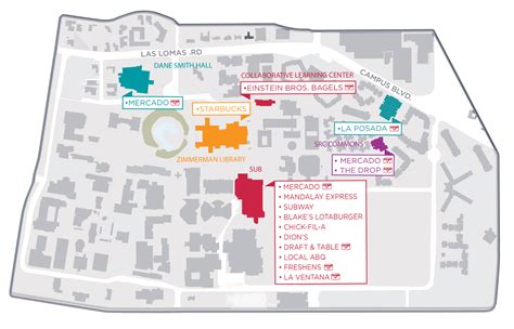 Dining Map :: UNM Food | The University of New Mexico