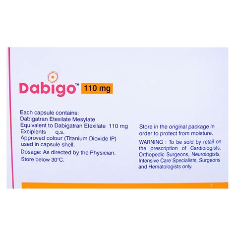 Dabigo 110 mg Capsule 10's Price, Uses, Side Effects, Composition ...