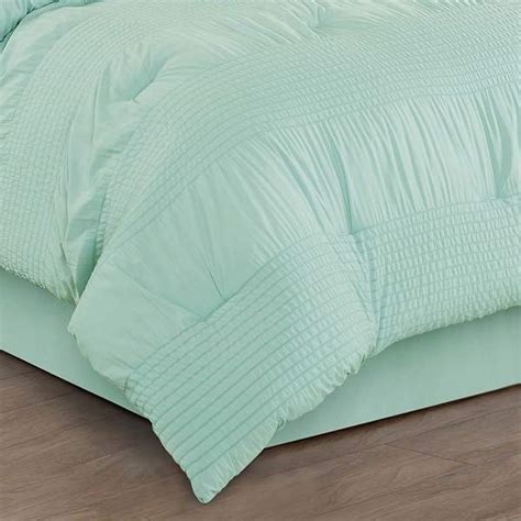 7-Piece Mariah Blue Comforter Set, Queen