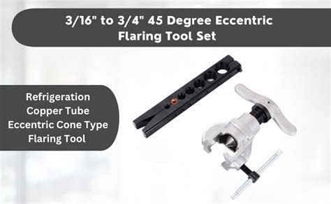 Digital Craft 3/16" to 3/4" 45° Eccentric Flaring Tool Set – Copper ...