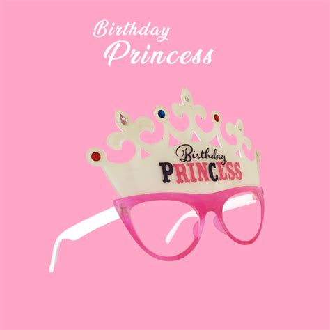 Birthday Princess Pink & White Party Sunglass - 1PC – Wanna Party