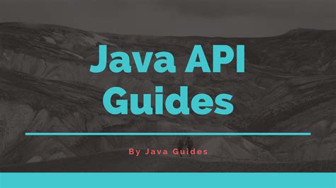 Java API Guide 的图像结果