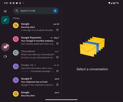 Image result for Android-App Menu Lines Gmail