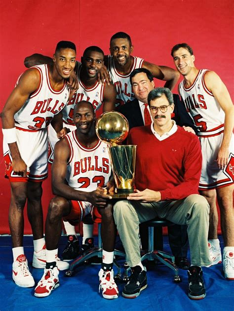 92 MICHAEL JORDAN & STARTING FIVE CHAMPIONSHIP Chicago Bulls Glossy ...