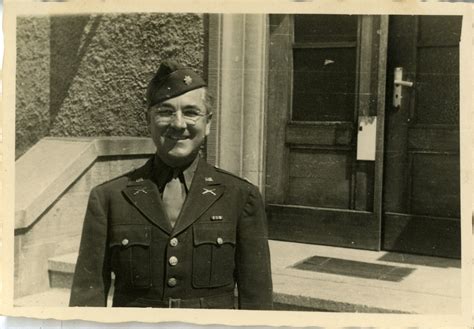 Major Mahoney at the Headquarters Special Troops ADSEC, Germany, 1945 ...