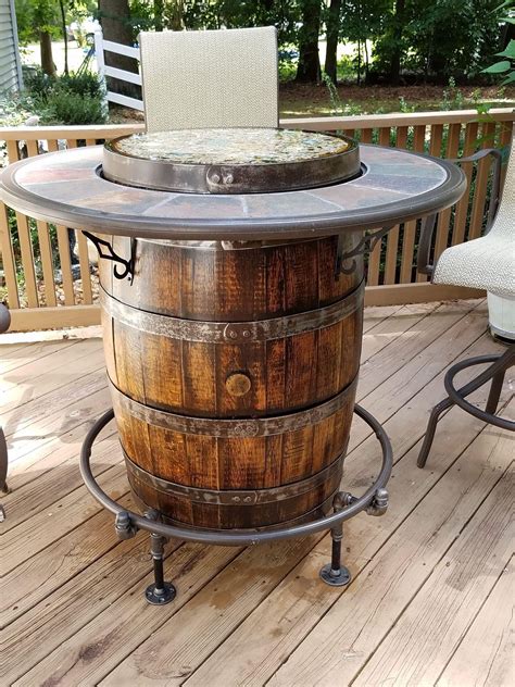 DIY Wine Barrel Table for Rustic Home Decor