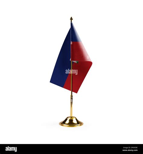 Small national flag of the Haiti on a white background Stock Photo - Alamy