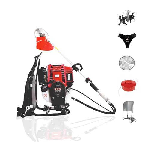 RBD 50cc Backpack Brush Cutter Petrol Engine 4 Stroke Back Pack Crop ...