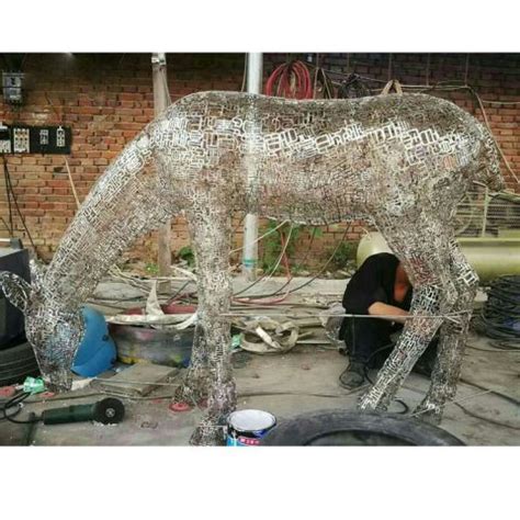动物不锈钢雕塑-玉海雕塑