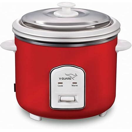 Buy V-Guard VRC 1.8 Litre Electric Rice Cooker, 5 Years Heating Plate ...