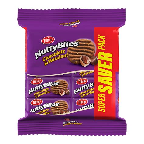Tiffany Nutty Bites Chocolate & Hazelnut Value Pack 8 x 72 g Online at Best Price | Lulu UAE