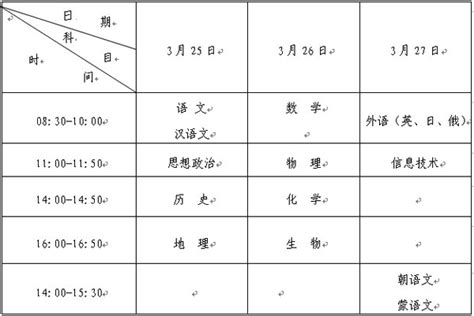 大未来 - 辽宁：2017年普通高中学业水平考试时间安排