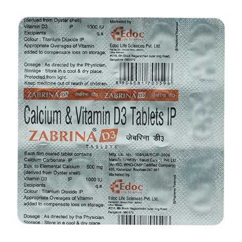 Buy Zabrina D3 Tablet | 19 Minutes Delivery | Apollo Pharmacy