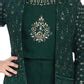 Bottle Green Coloured With Jacket Russian Palazzo Set For Girls Gharara ...