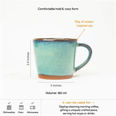 Sea Glaze Tea Cup | 180 ml | Green – Lagavi