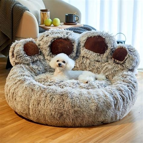 Tucker Murphy Pet™ Dog Bed Cat Pet Sofa Cute Bear Paw Shape Comfortable ...
