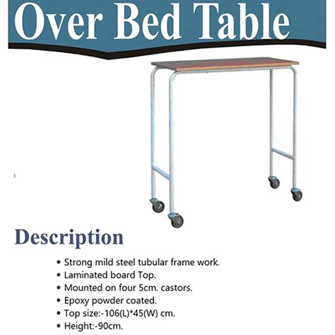 Patient Over Bed Table - Durable & Foldable Hospital Table at Best Price