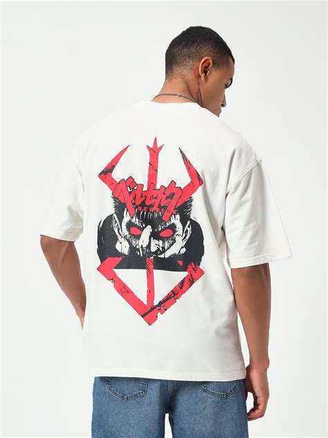 Iconic Berserk White Oversized Premium T-Shirt – Monteyn Club
