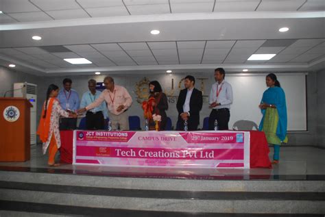 On-campus Drive – Tech Creations Pvt. Ltd., Bangalore – JCT Engineering