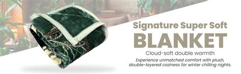 Buy Signature Super Soft Double Layered Blanket for Extreme Winters ...