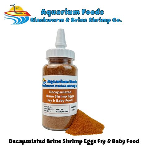 Aquatic Foods Inc. Decapsulated Brine Shrimp Eggs as Fry & Baby Food ...