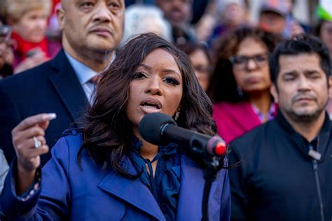 US Rep. Jasmine Crockett attends a rally with the Texas Organizing Project in San Antonio on Februar