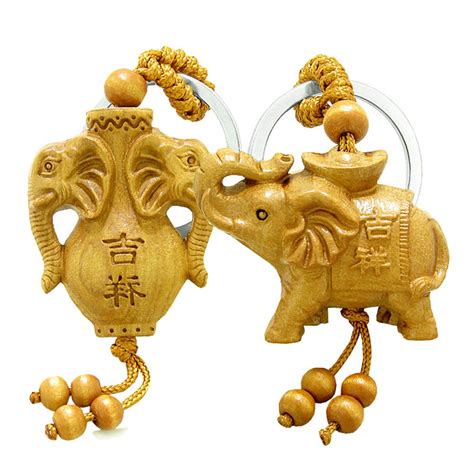 Amulet Triple Lucky Elephants and Spirit Jar Good Luck Protection ...
