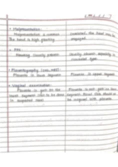 SOLUTION: PLACENTA PREVIA VS ABRUPTIO PLACENTA - Studypool