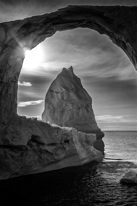 Download wallpaper 800x1200 cave, arch, rock, sea, landscape, black and ...