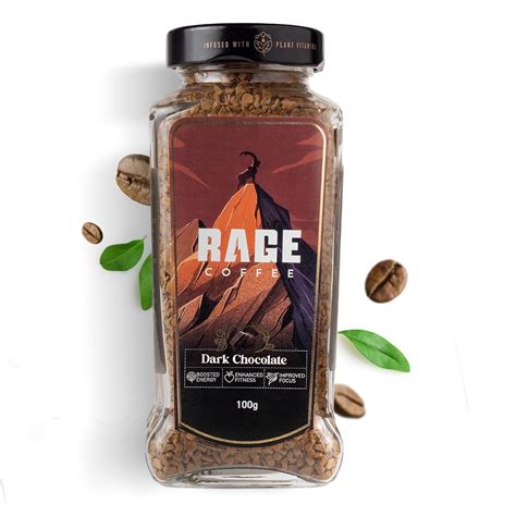 Rage Coffee Dark Chocolate Instant coffee - Premium Arabica Instant ...