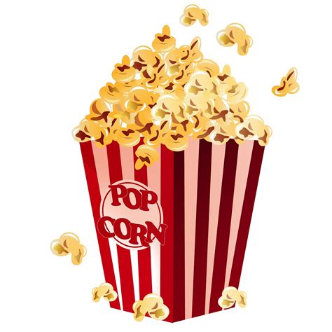 Popcorn clip art vector free