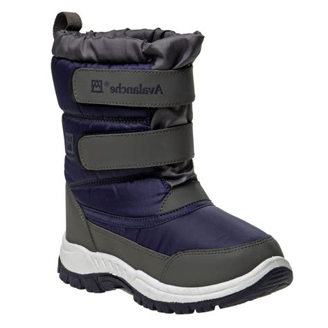 Avalanche Toddler Boys Snow Boots, Navy Gray, 11 - Walmart.com