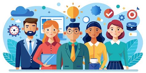 Diverse team with bright ideas | Premium AI-generated vector